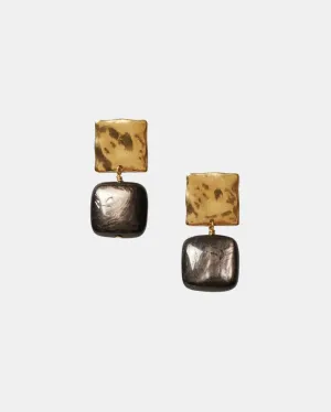 MINERVA EARRINGS IN HYPERSTHENE