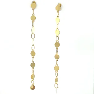 Mirror Drop Chain Earrings