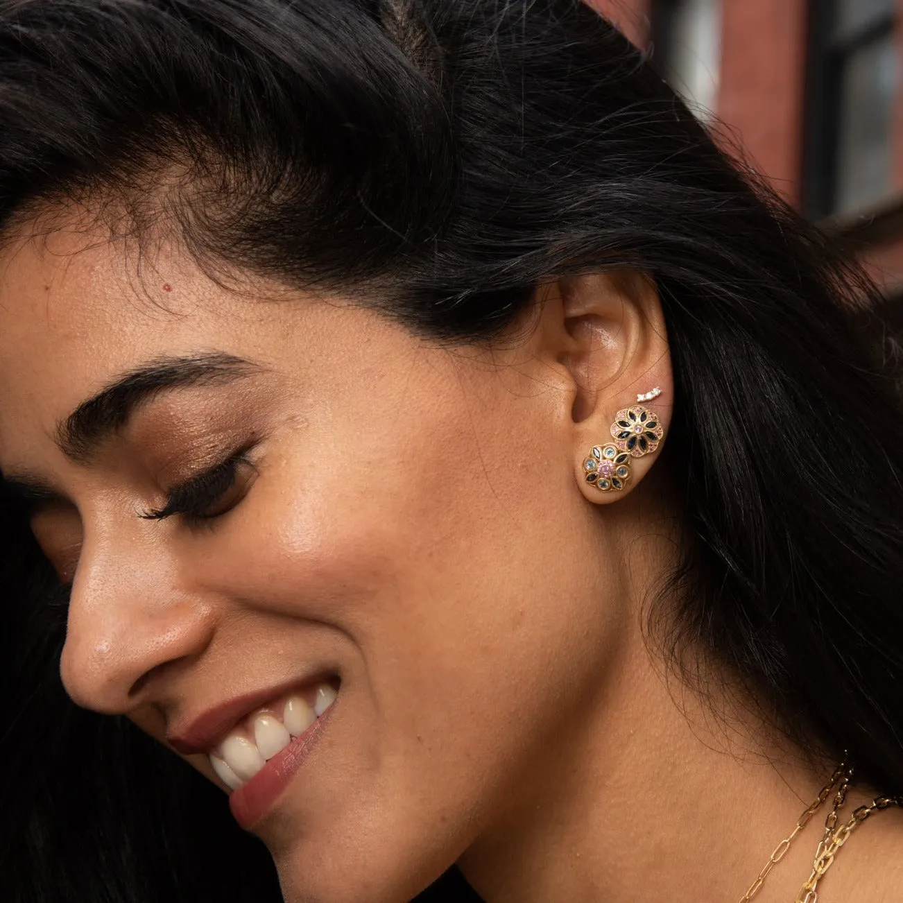 Mixed Lotus Flower Studs