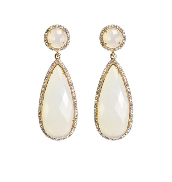 Moonstone Drop Earrings