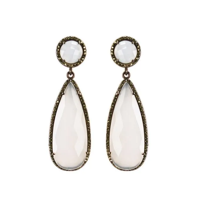Moonstone Drop Earrings