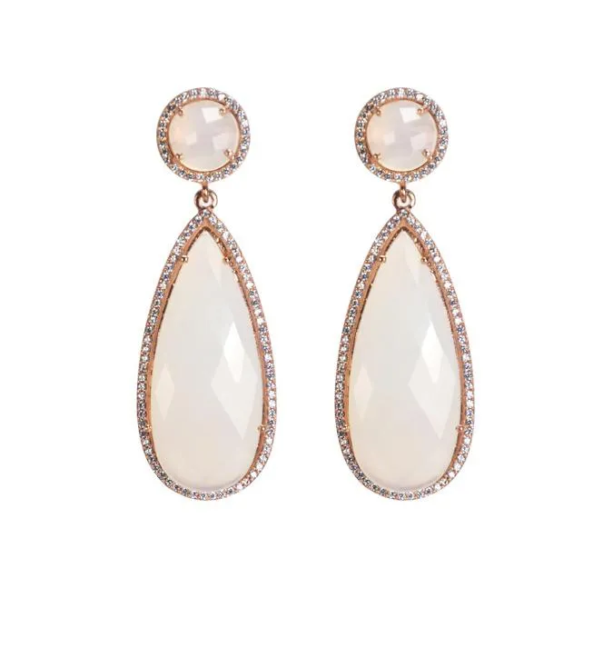 Moonstone Drop Earrings