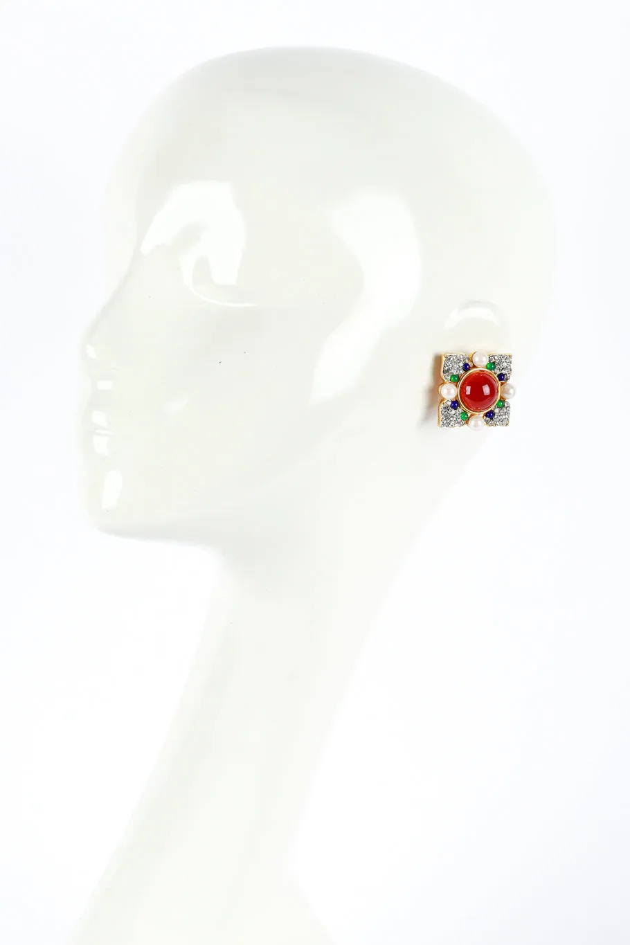 Multi-stone Collar Necklace & Earring Set