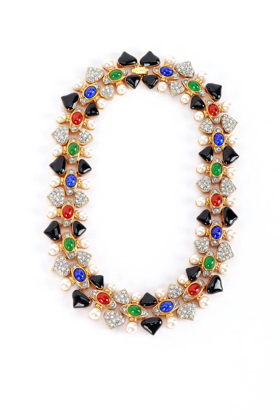 Multi-stone Collar Necklace & Earring Set