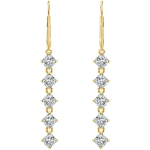 My Girl Drop Diamond Earrings