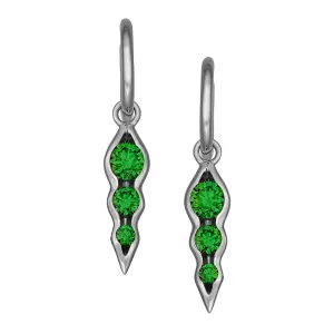 Myer Triple Tsavorite Drop Earrings