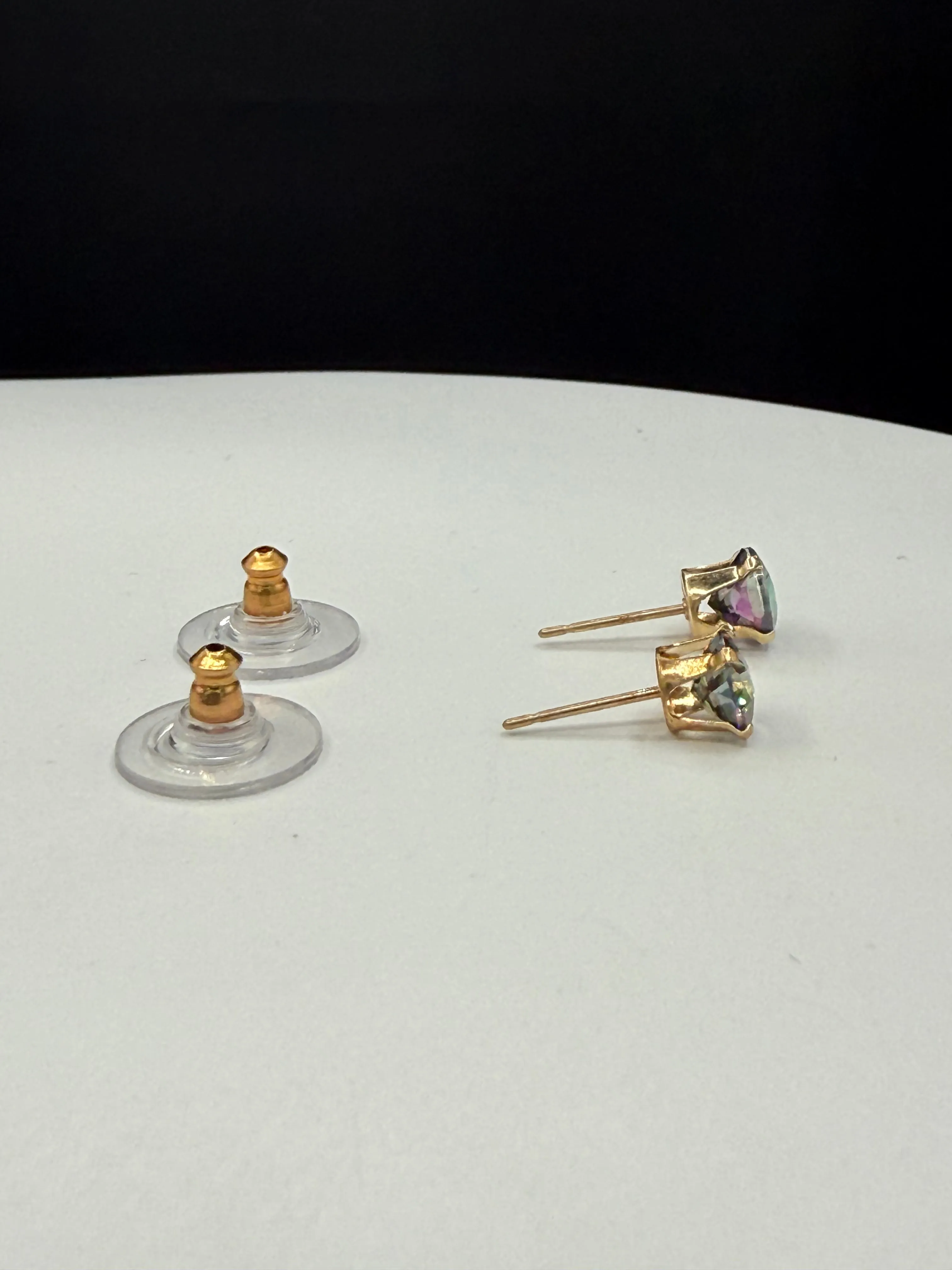 Mystic Topaz 14K Yellow Gold Earrings