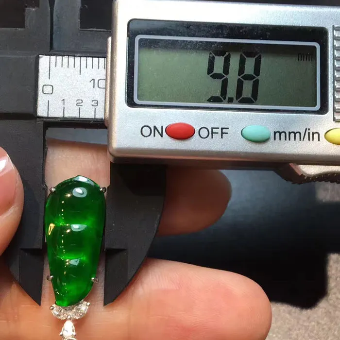 Natural Jade Earrings Jadeite Earrings NEG25