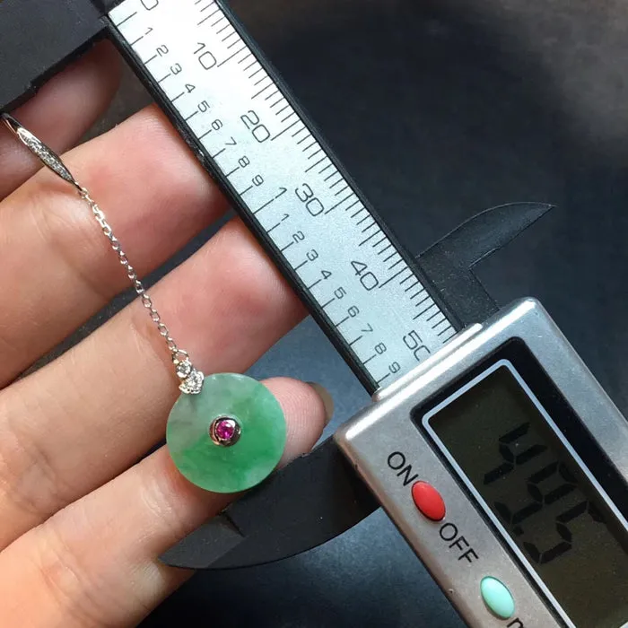 Natural Jade Earrings Jadeite Earrings NEG54