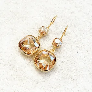 Odin Swarovski gold earrings
