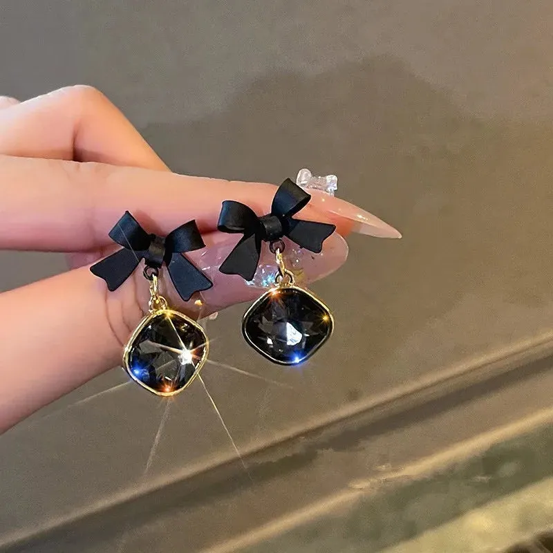 Opal Petal Circle Stud Earrings Luxury Party Girl's Unusual Earrings