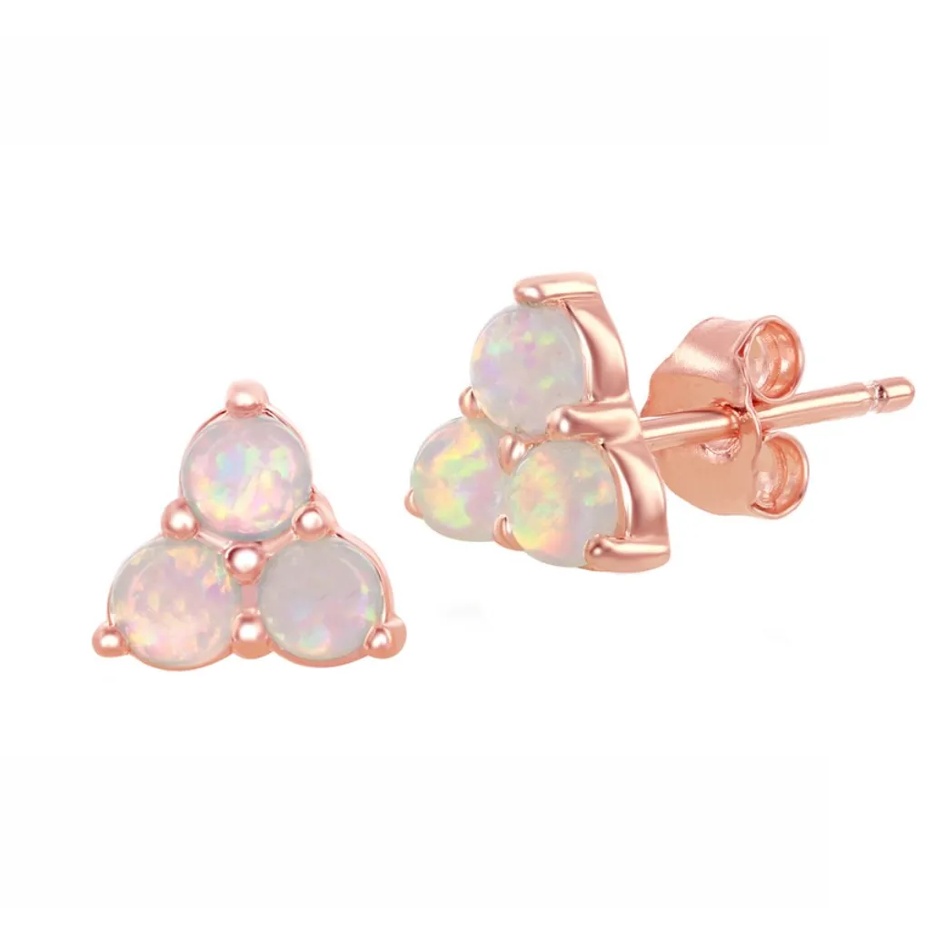 Opal Trio Stud Earrings