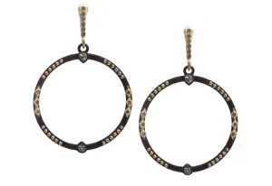 Open Circle Drop Earrings