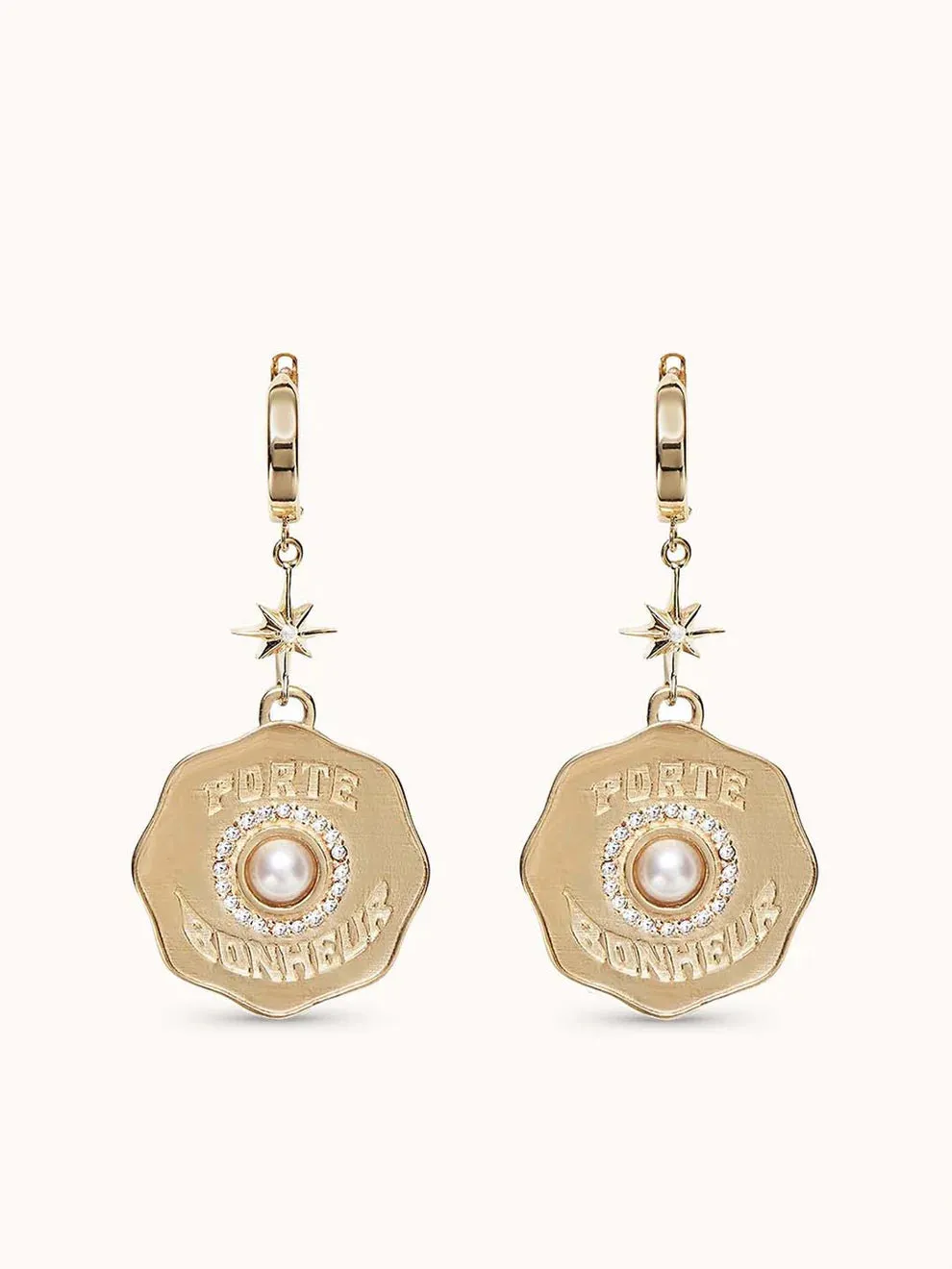 Original Porte Bonheur Coin Earrings