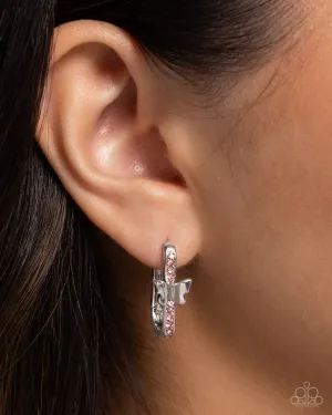 Paparazzi Aerial Authority - Pink Earrings
