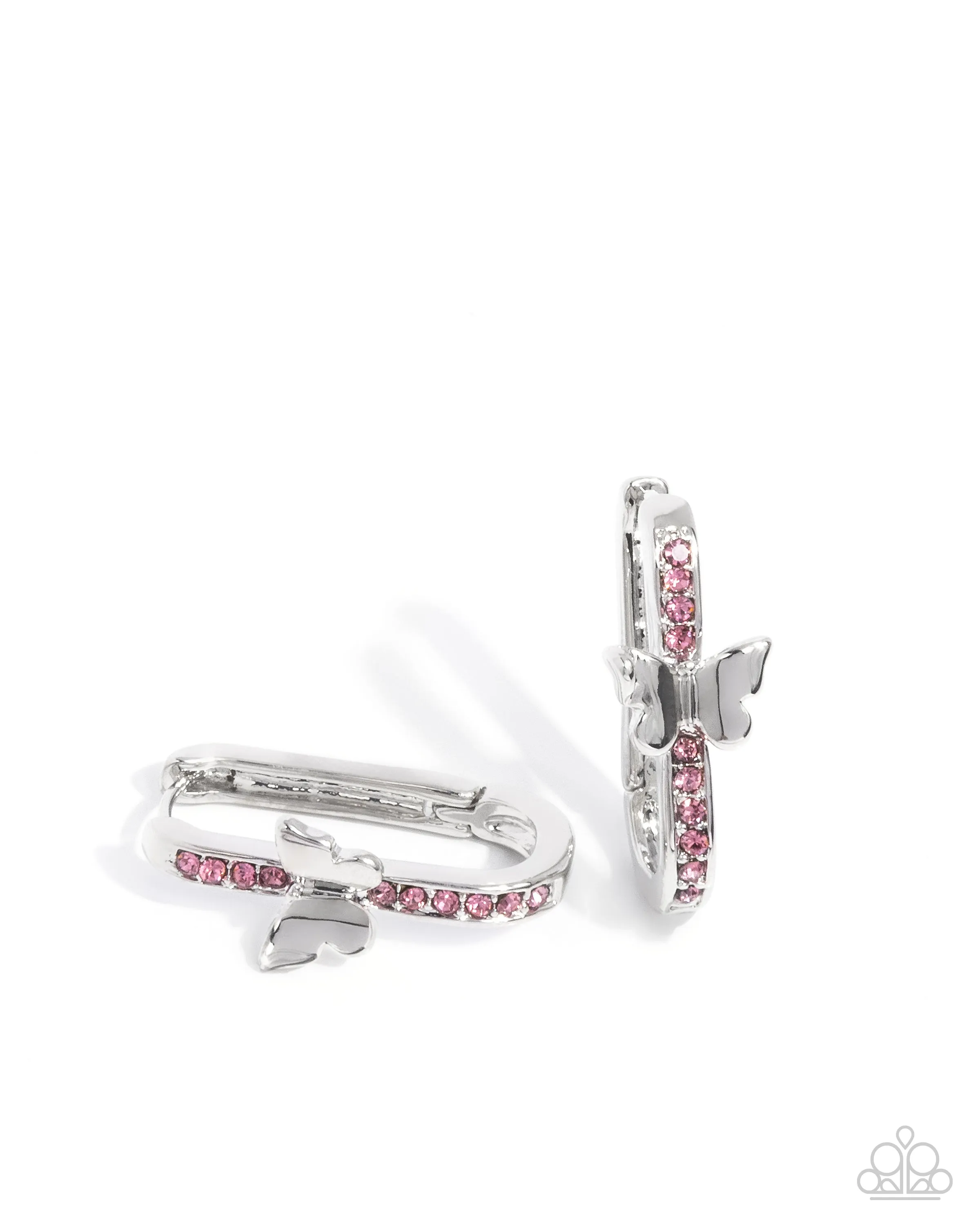 Paparazzi Aerial Authority - Pink Earrings