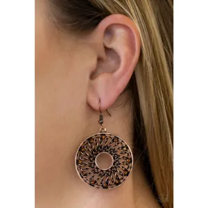 Paparazzi Malibu Musical Copper Hoop Earrings