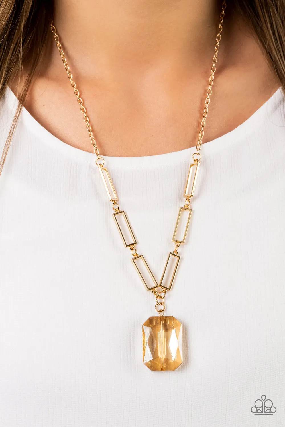 Paparazzi You Better Recognize - Gold Necklace
