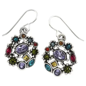Patricia Locke "Sonya" Sterling Silver Plated Swarovski Earrings, Fling EF1050S