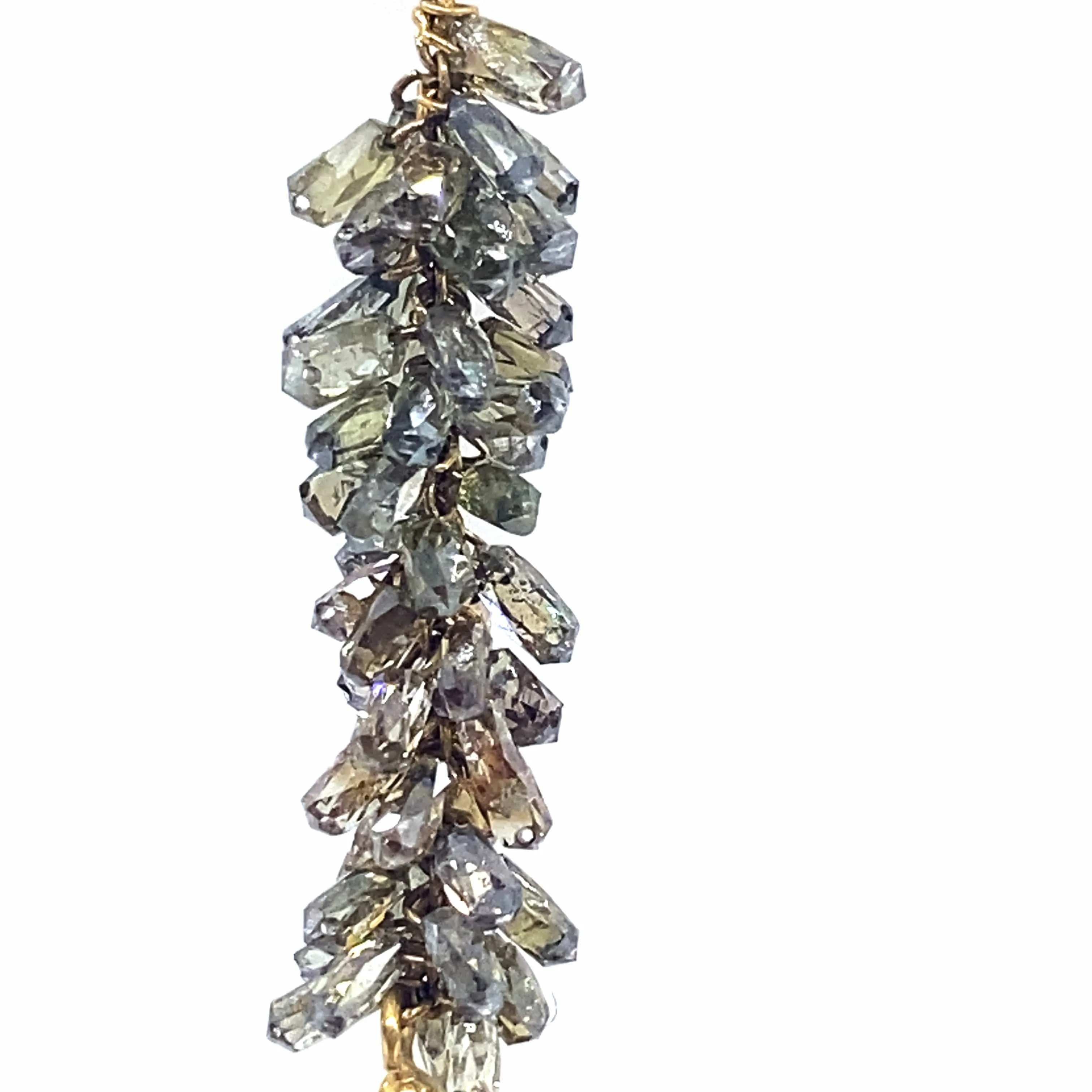 Pear Shaped Emerald Dangle Drop Earrings with Diamonds