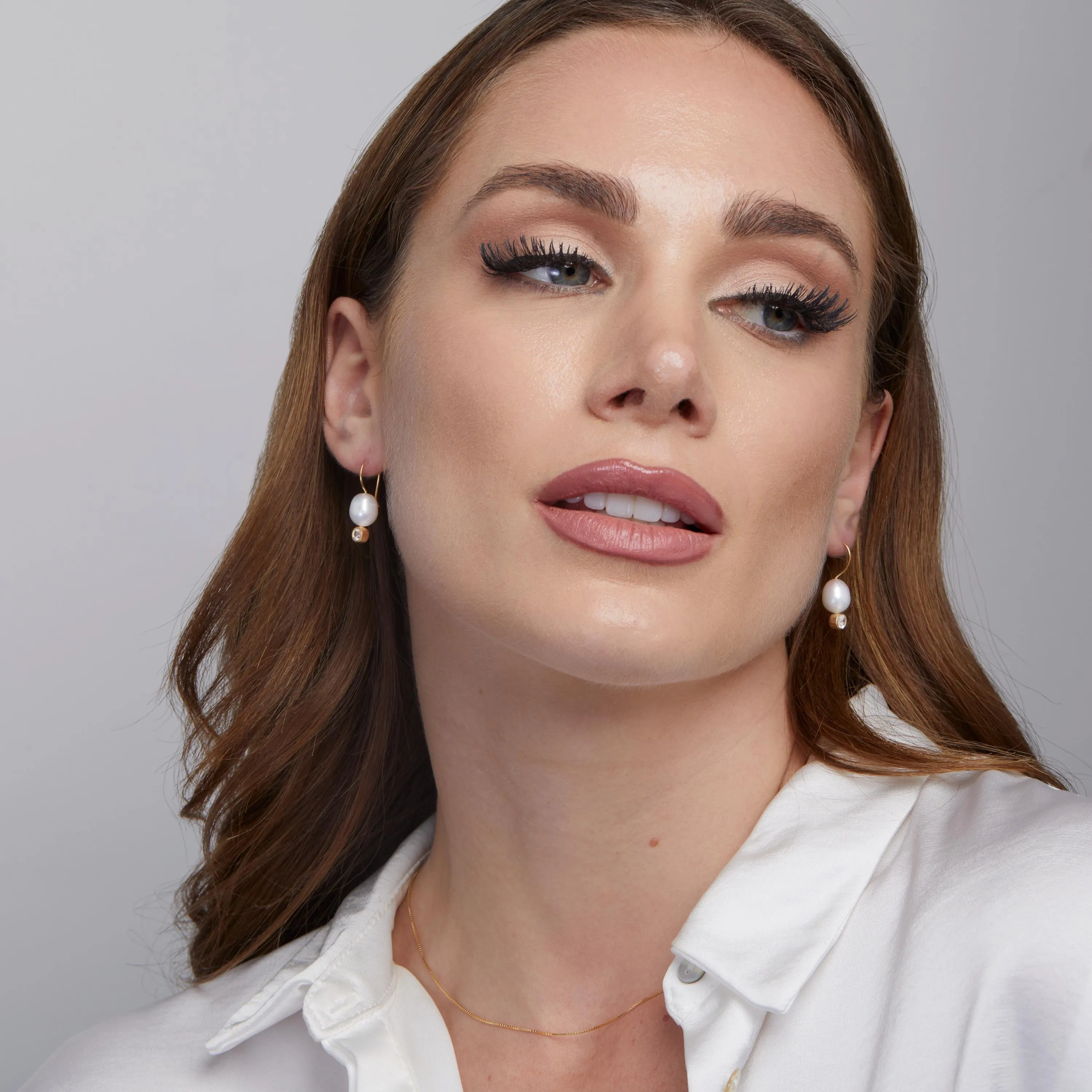 Pearl Drop Earrings - 18K Gold Vermeil