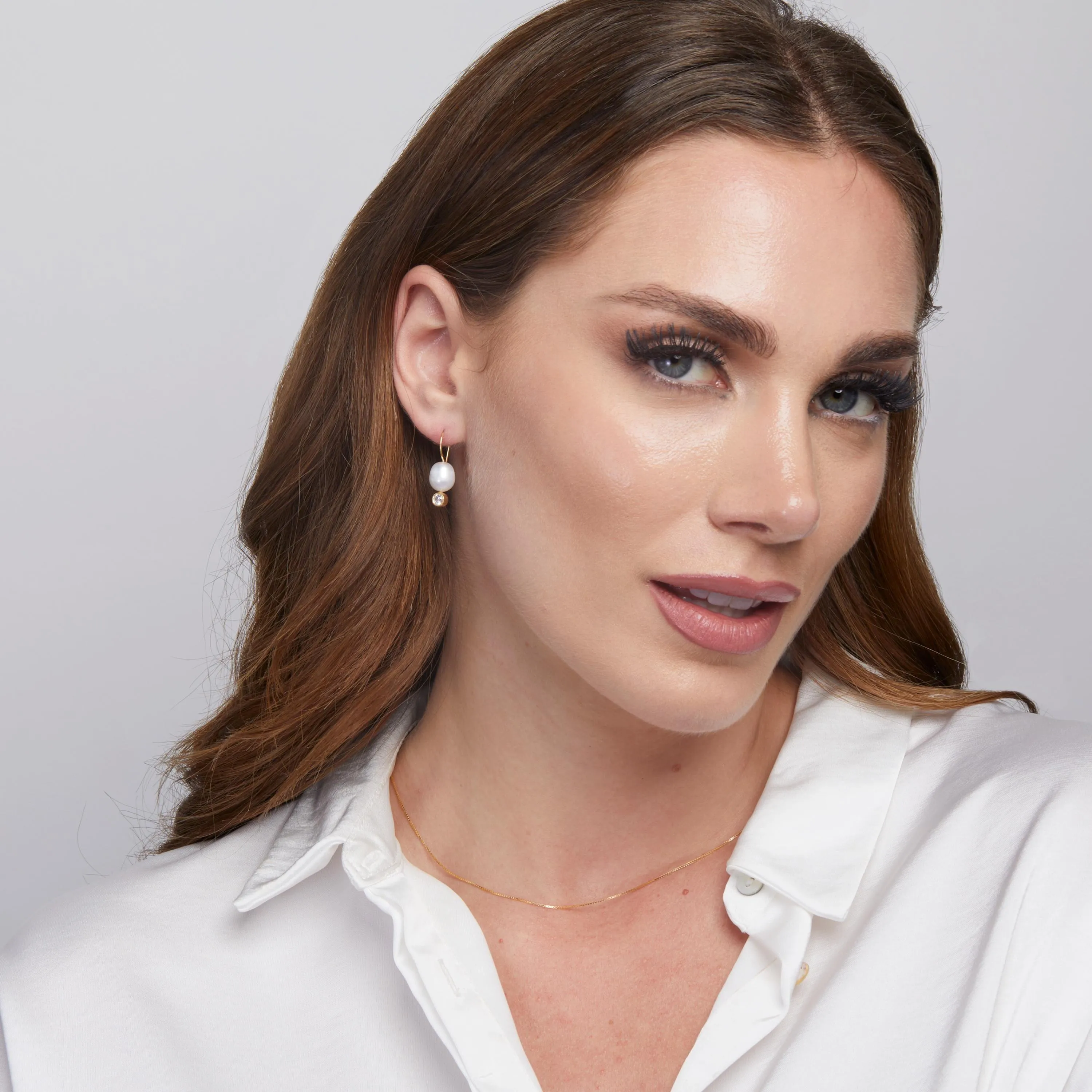 Pearl Drop Earrings - 18K Gold Vermeil
