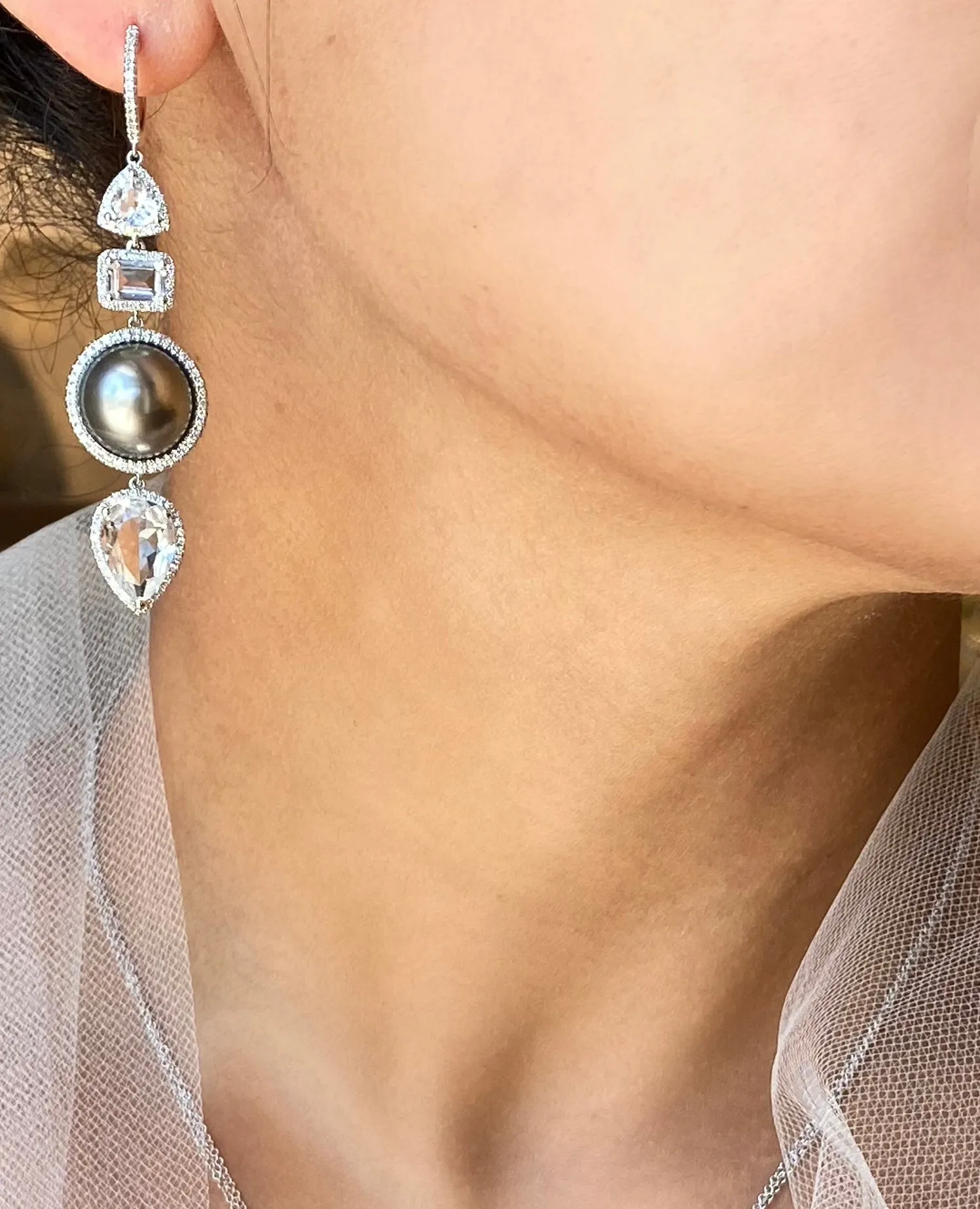 Pearl Topaz Drops