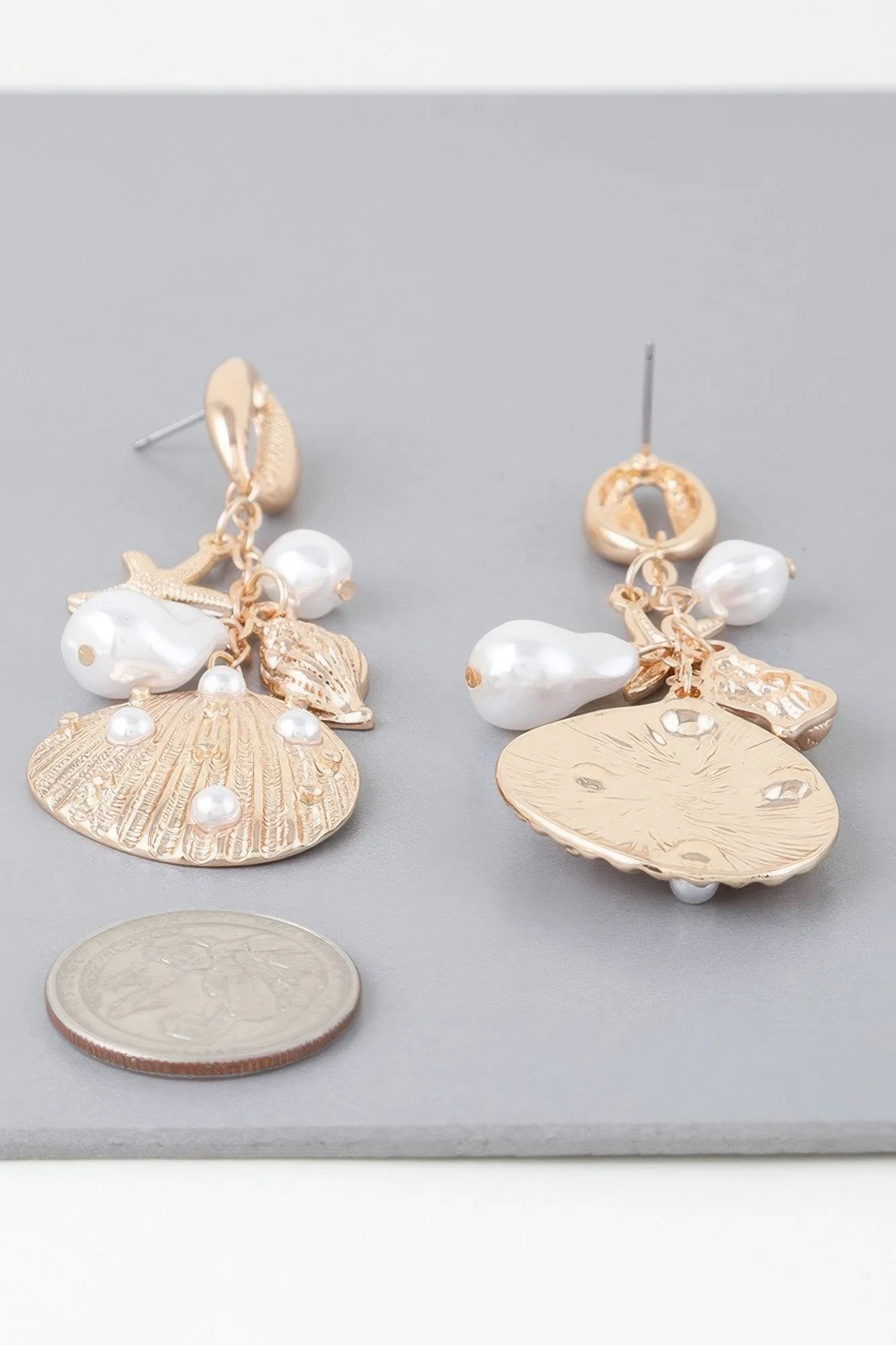 Pearled Under The Sea Drop Earrings