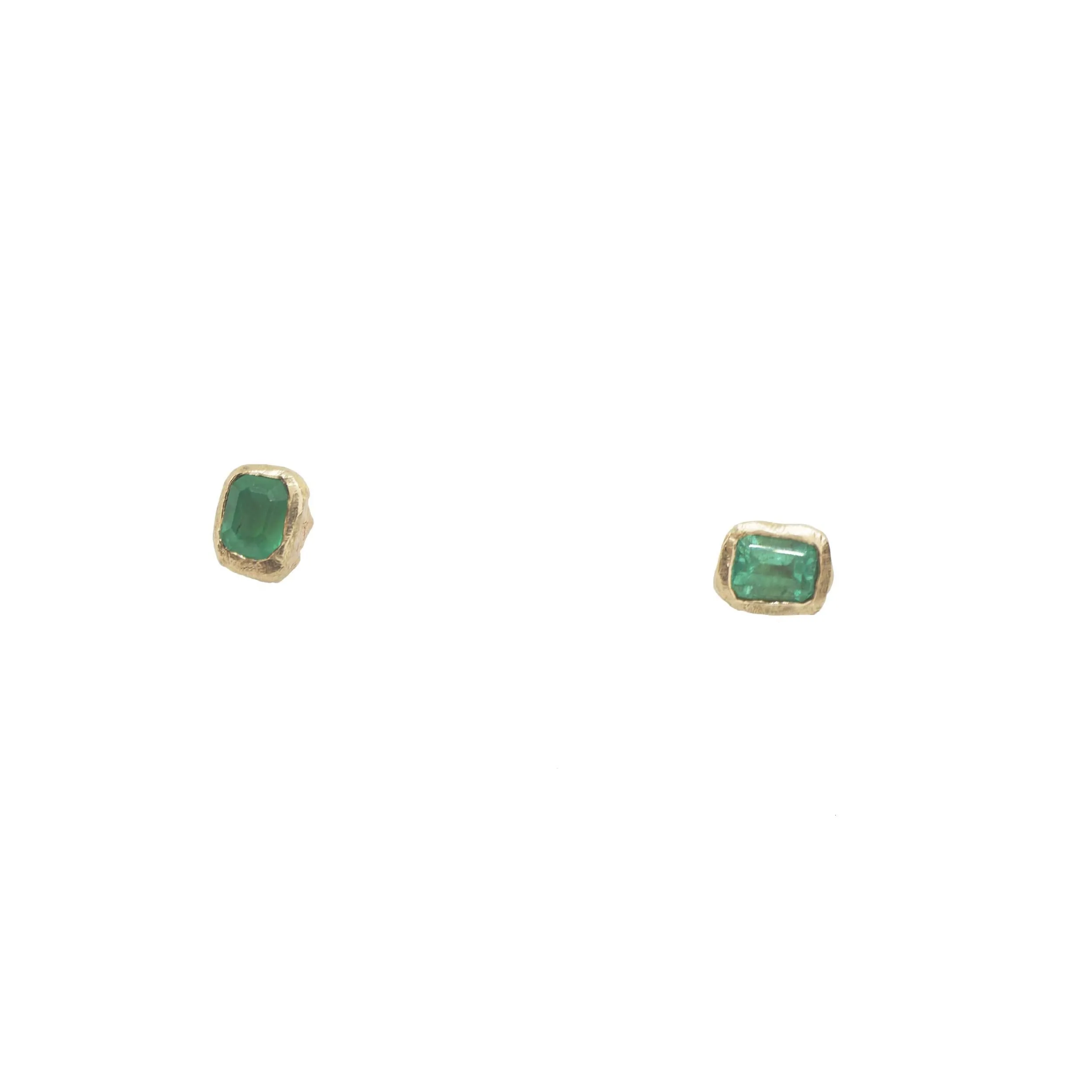 Petite Emerald Studs