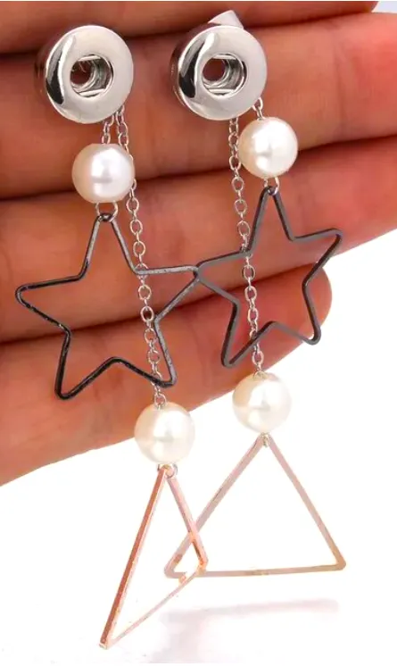 Petite Long Dangle Stud Earrings