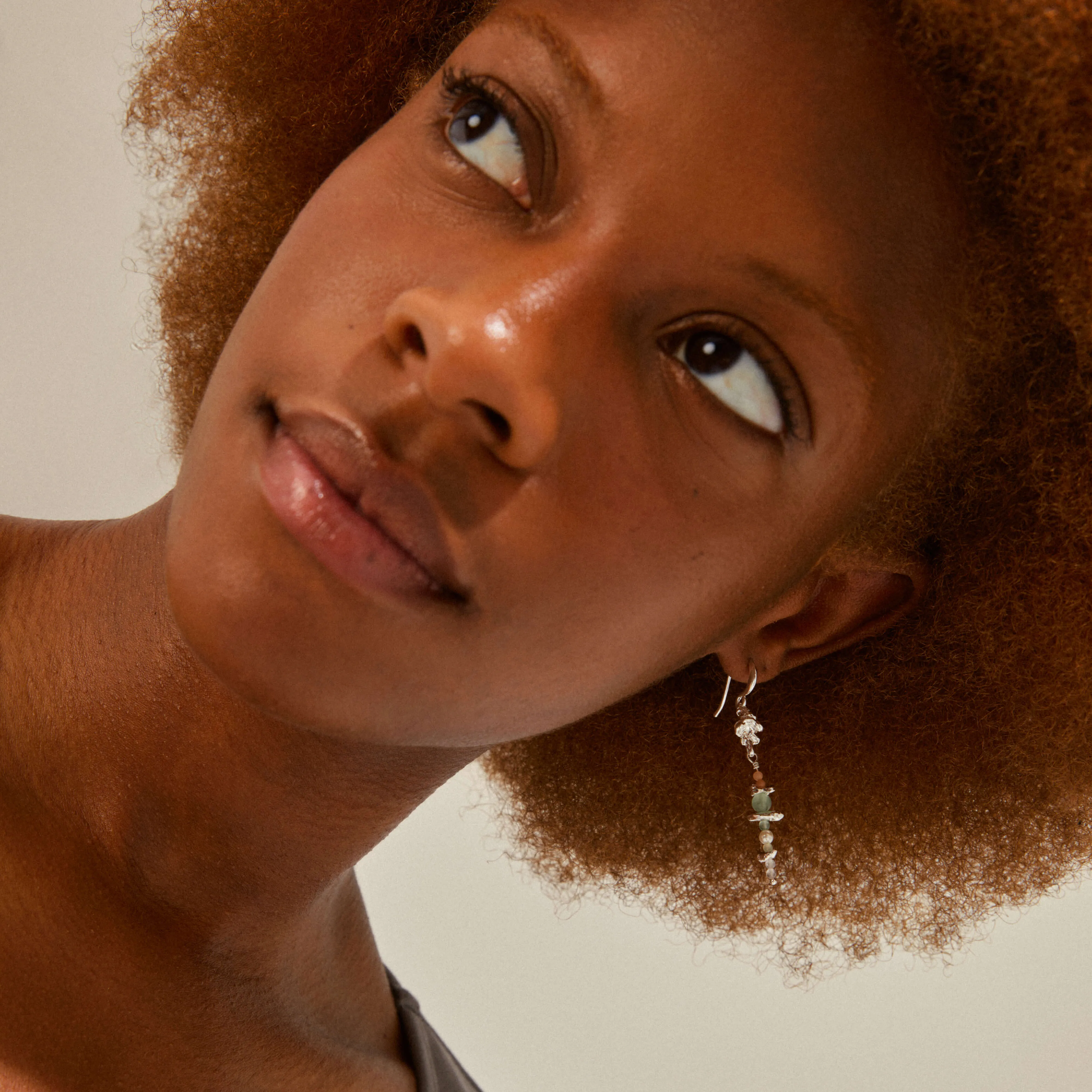 Pilgrim Cloud Silver Semi Precious Drop Earrings