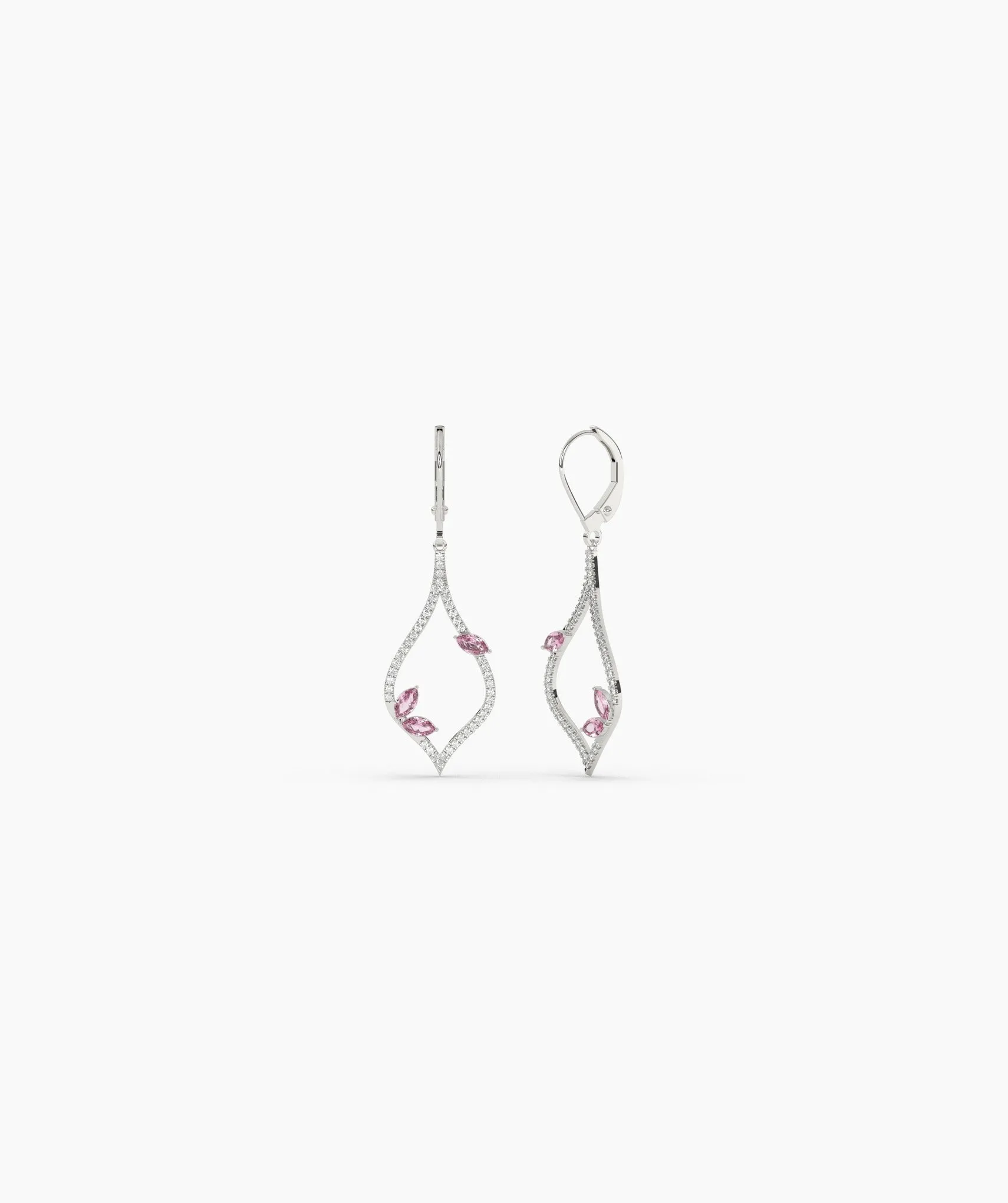 Pink Blossom Drop Earrings