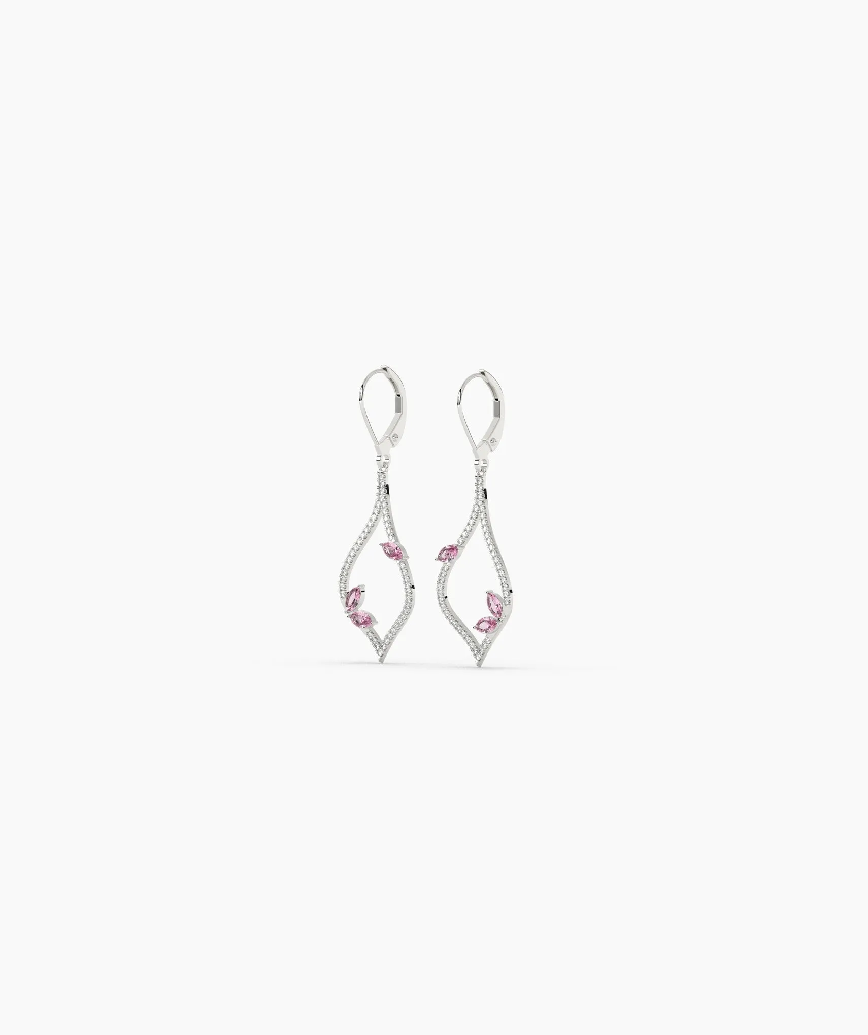 Pink Blossom Drop Earrings
