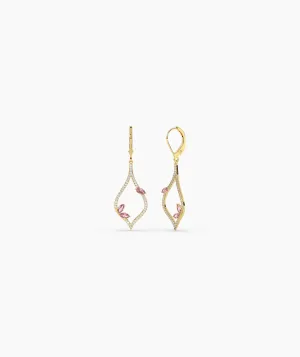 Pink Blossom Drop Earrings