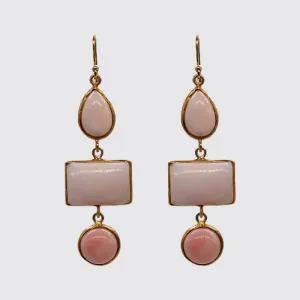 Pink Opal Earrings