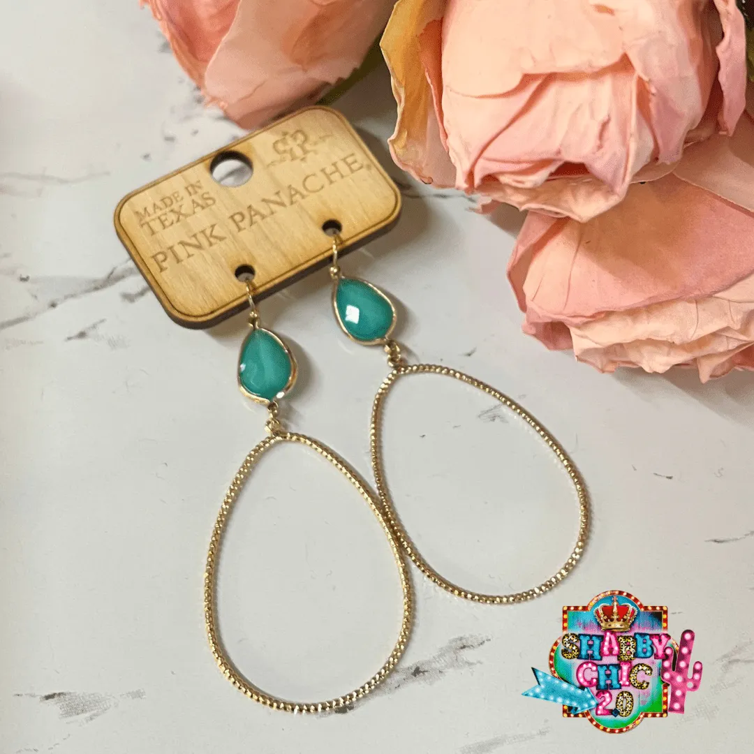 Pink Panache Turquoise Earrings