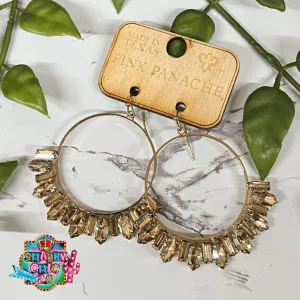Pink Panache Well Rounded Earrings - Colorado Topaz