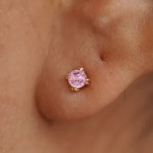 Pink Sapphire Earring