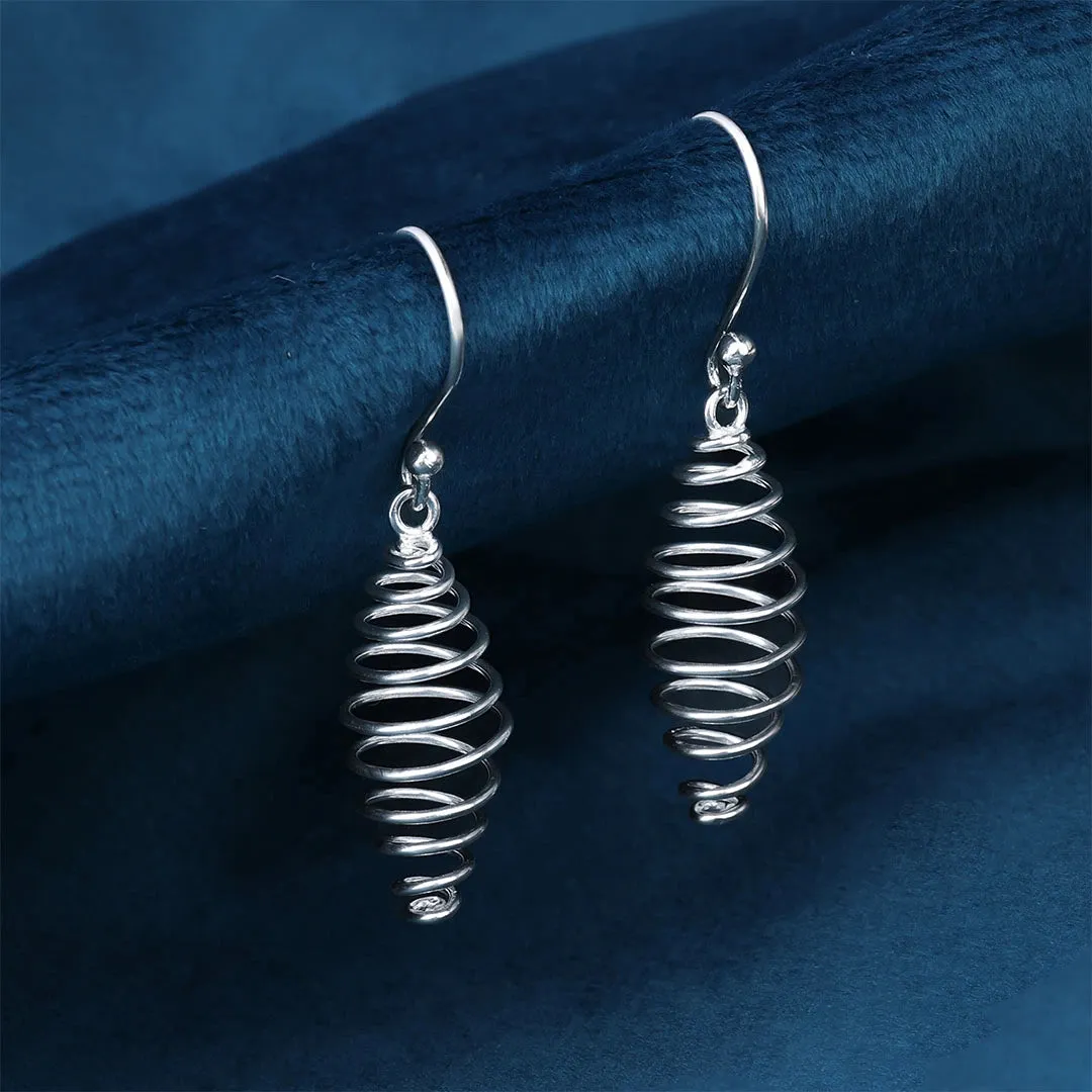 Pure Silver Earrings - Spring Like Danglers