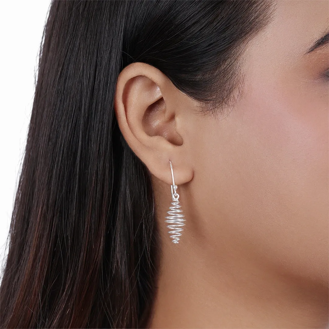 Pure Silver Earrings - Spring Like Danglers