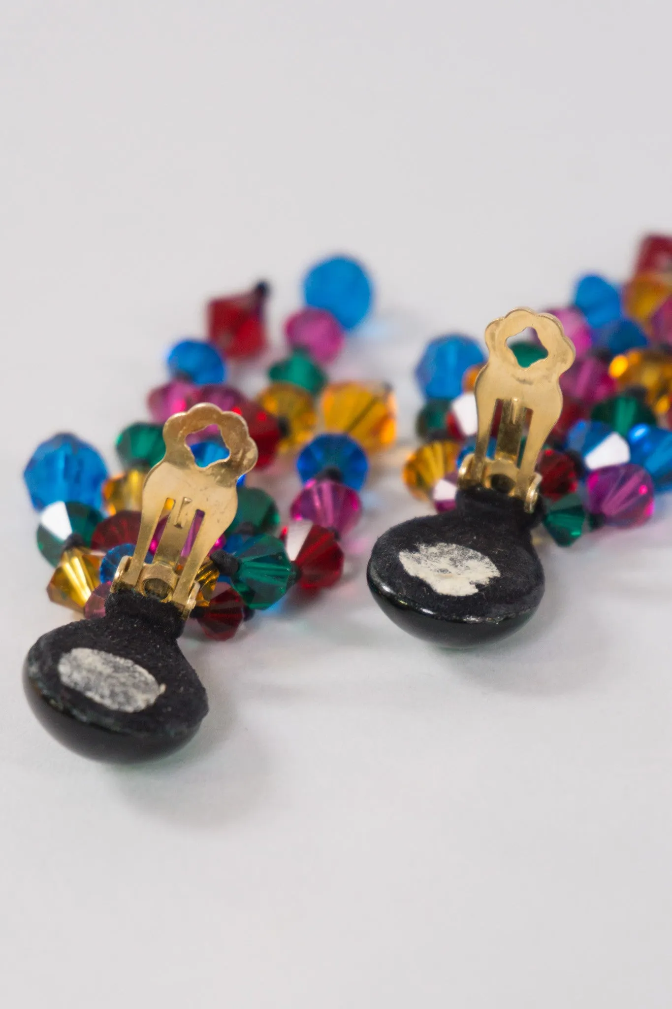 Rainbow Crystal Waterfall Earrings