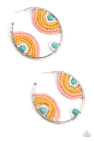 Rainbow Horizons Multi Pastel Paparazzi Earrings