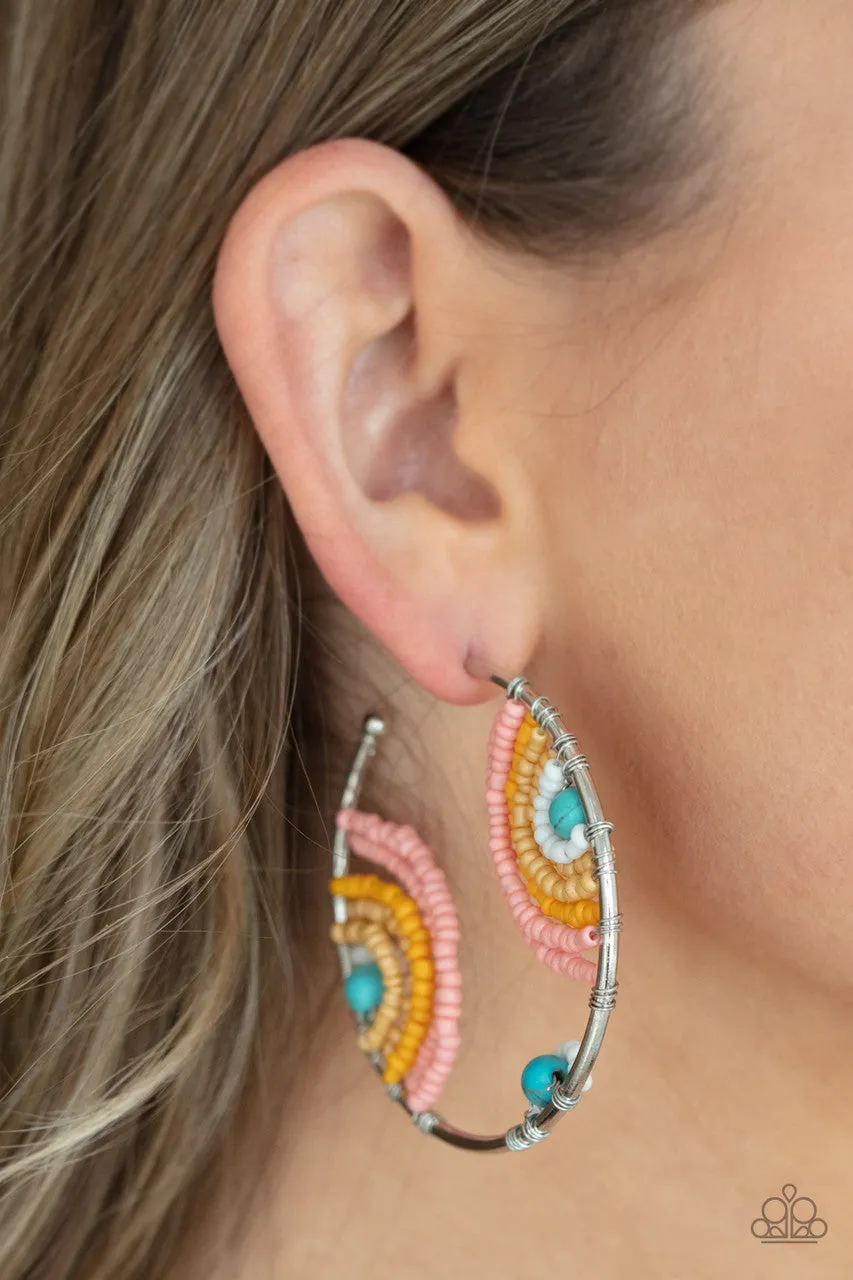Rainbow Horizons Multi Pastel Paparazzi Earrings