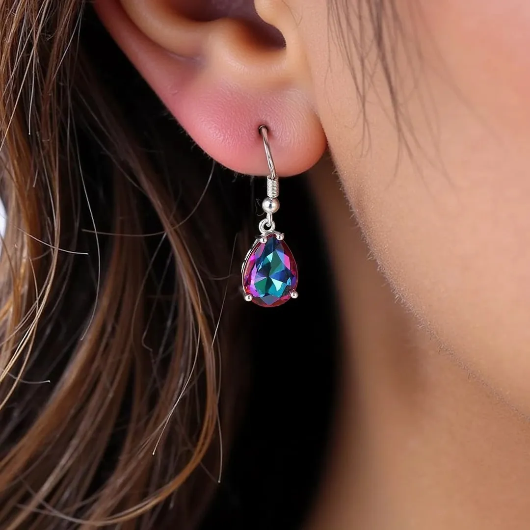 Rainbow Mystic Topaz Earrings