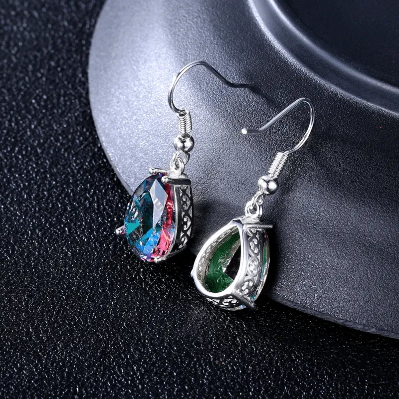 Rainbow Mystic Topaz Earrings