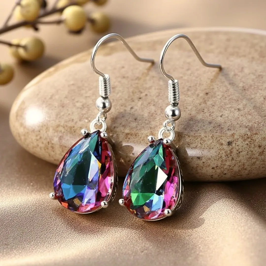 Rainbow Mystic Topaz Earrings