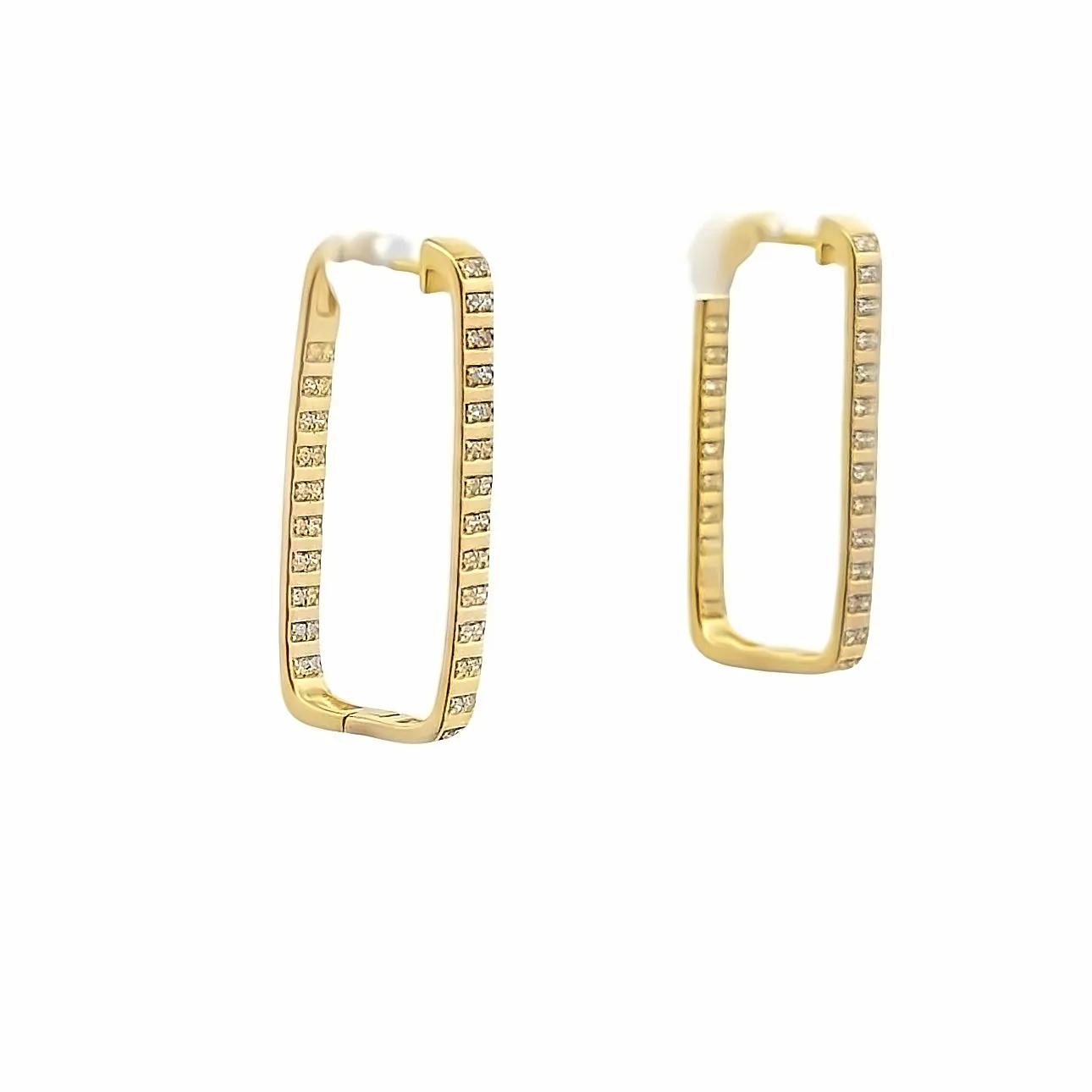 Rectangle Hoop Earrings