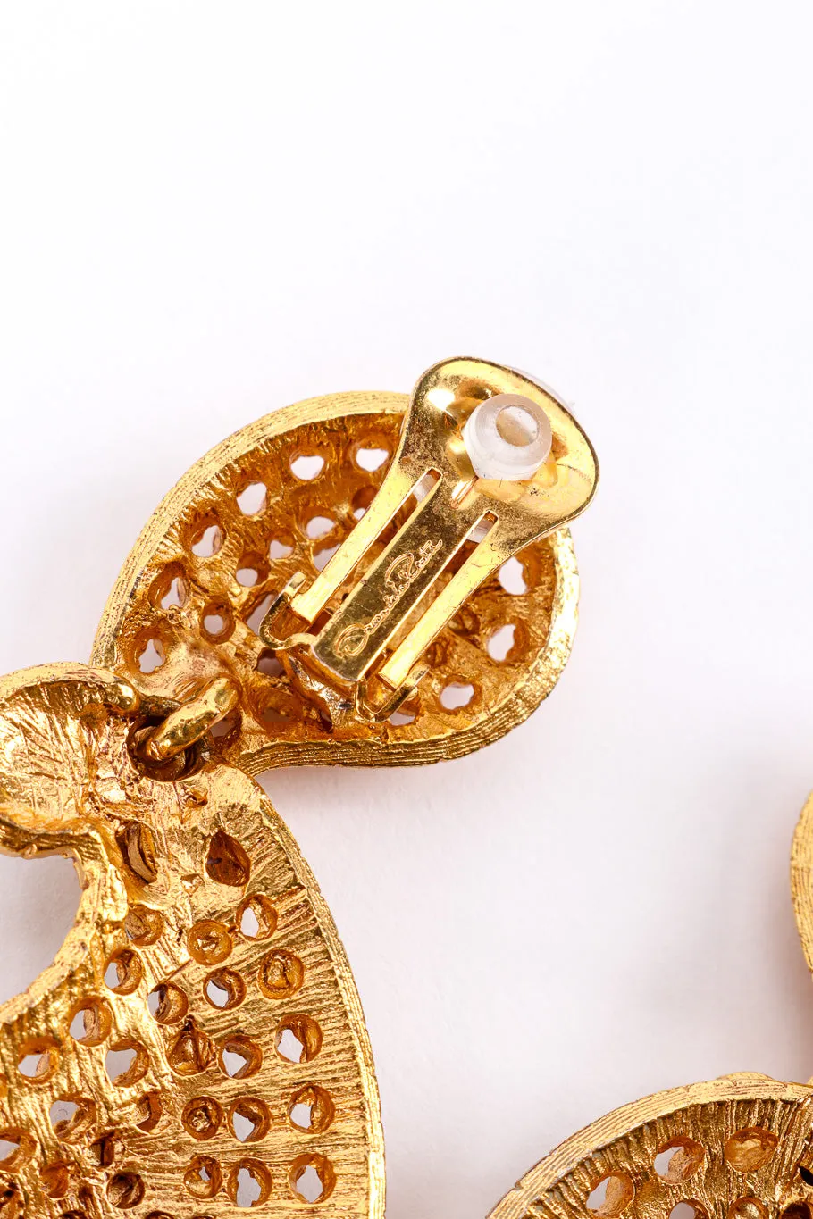 Rhinestone Boteh Drop Earrings