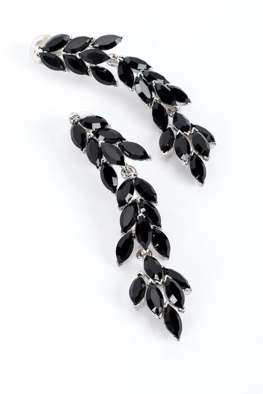 Rhinestone Laurel Vine Drop Earrings