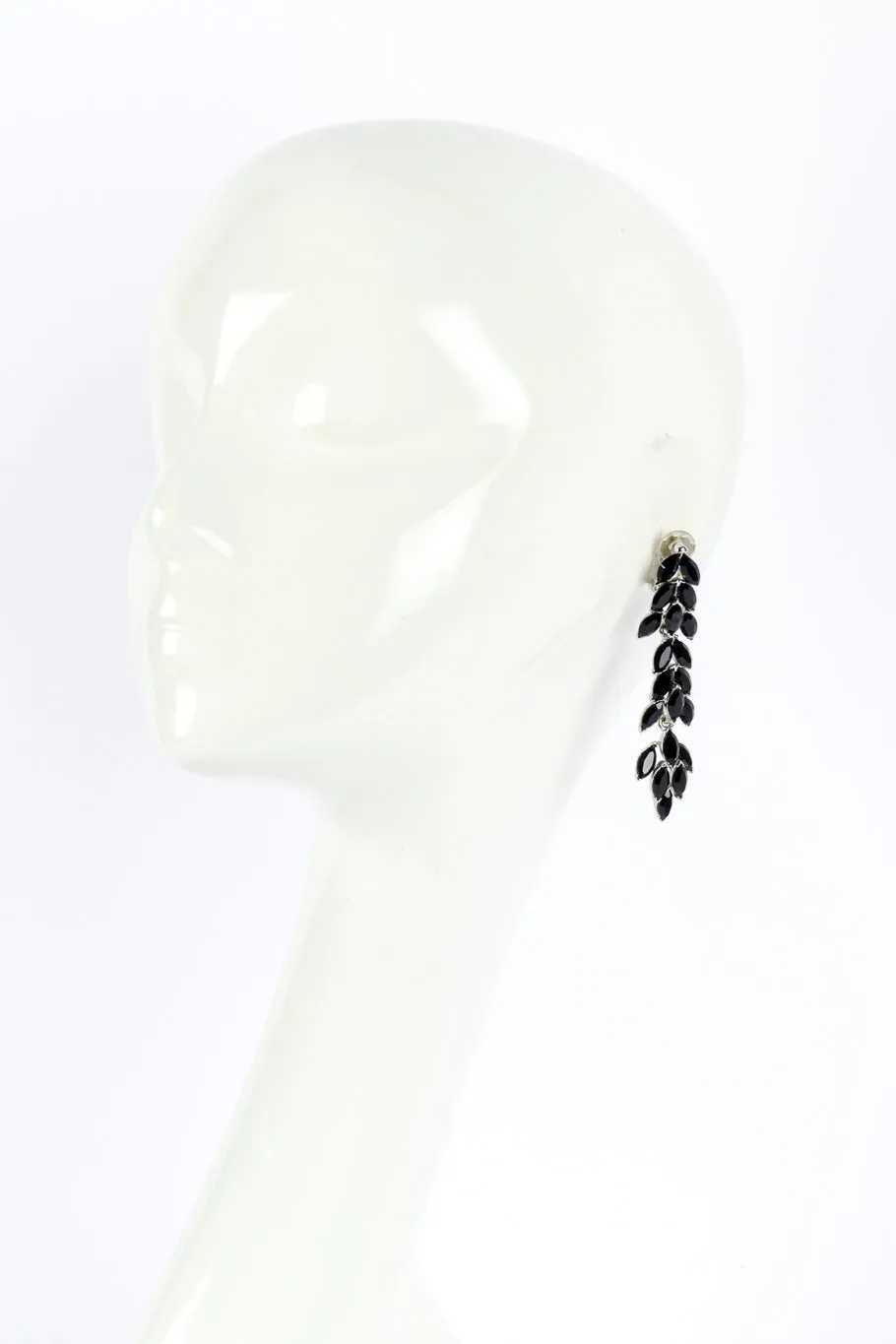 Rhinestone Laurel Vine Drop Earrings